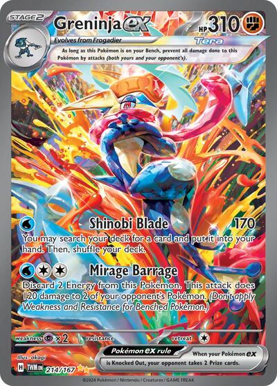 Scarlet & Violet Twilight Masquerade - 214/167 Greninja ex Special Illustration Rare