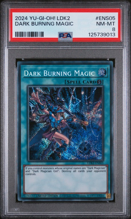 2024 Yu-Gi-Oh! Legendary Decks Ii #ENS05 Dark Burning Magic PSA 8