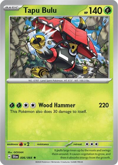 Scarlet & Violet Shrouded Fable - 006/064 Tapu Bulu Rare