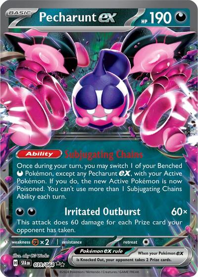 Scarlet & Violet Shrouded Fable - 039/064 Pecharunt ex Double Rare