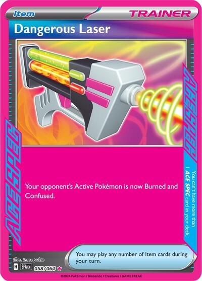 Scarlet & Violet Shrouded Fable - 058/064 Dangerous Laser ACE SPEC Rare