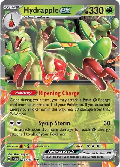 Scarlet & Violet Stellar Crown - 014/142 Hydrapple ex Double Rare