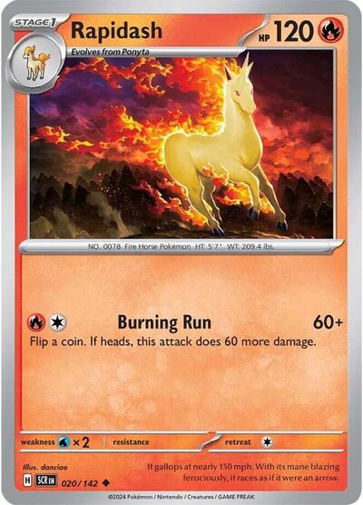 Scarlet & Violet Stellar Crown - 020/142 Rapidash Uncommon