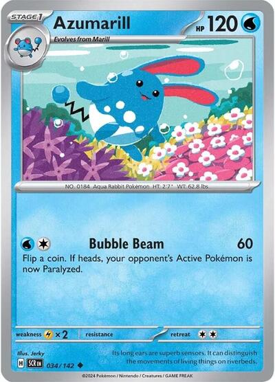 Scarlet & Violet Stellar Crown - 034/142 Azumarill Uncommon