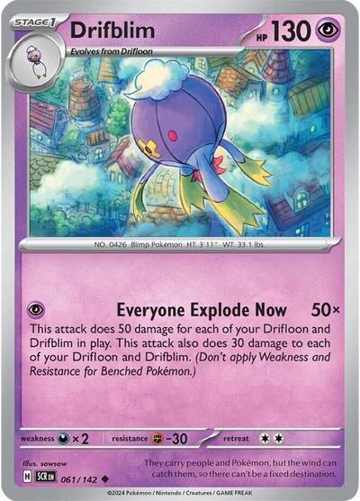 Scarlet & Violet Stellar Crown - 061/142 Drifblim Uncommon