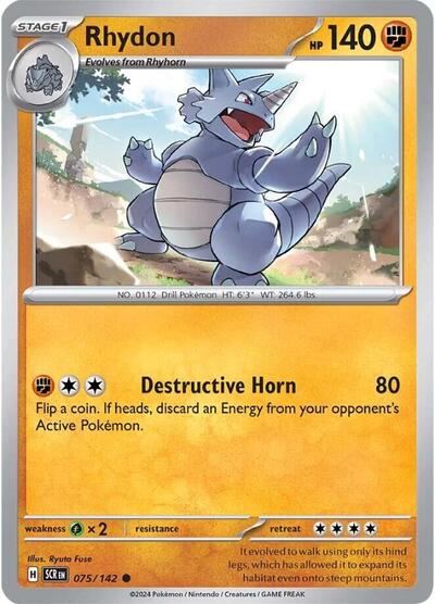 Scarlet & Violet Stellar Crown - 075/142 Rhydon Common