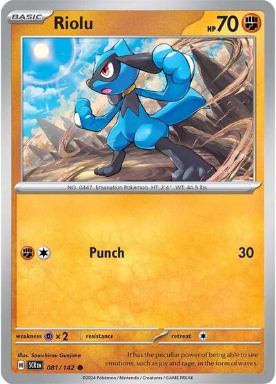 Scarlet & Violet Stellar Crown - 081/142 Riolu Common