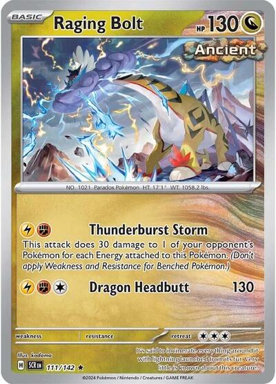 Scarlet & Violet Stellar Crown - 111/142 Raging Bolt Rare