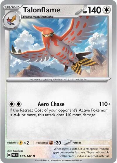 Scarlet & Violet Stellar Crown - 123/142 Talonflame Uncommon