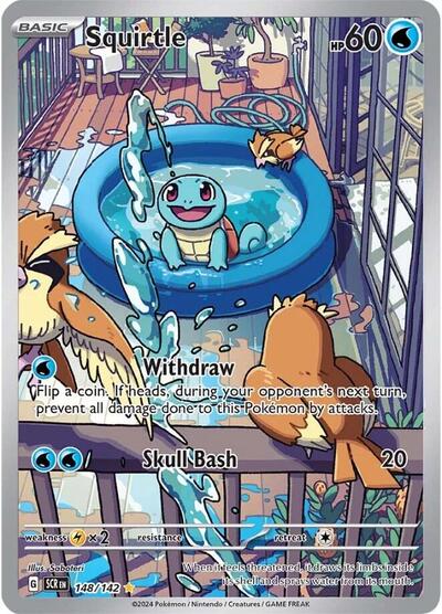Scarlet & Violet Stellar Crown - 148/142 Squirtle Illustration Rare