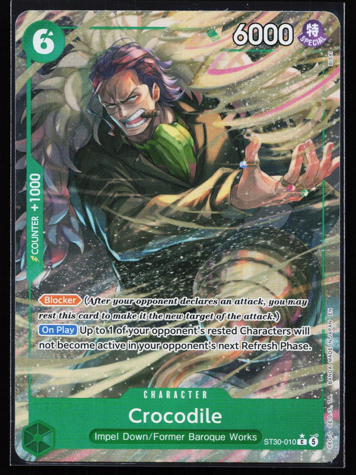 Starter Deck EX: Luffy & Ace ST30-010 Crocodile (Full Art) Common