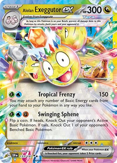Scarlet & Violet Surging Sparks - 133/191 Alolan Exeggutor ex Double Rare