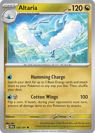 Scarlet & Violet Surging Sparks - 134/191 Altaria Uncommon
