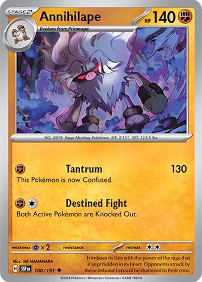 Scarlet & Violet Surging Sparks - 100/191 Annihilape Uncommon