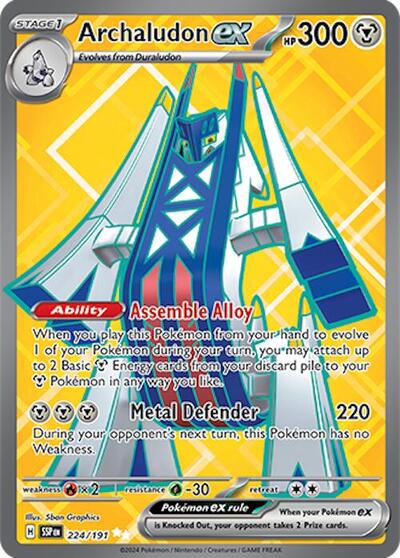 Scarlet & Violet Surging Sparks - 224/191 Archaludon ex Ultra Rare