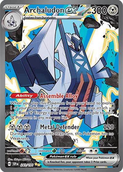 Scarlet & Violet Surging Sparks - 241/191 Archaludon ex Special Illustration Rare