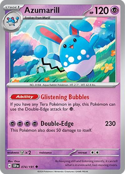 Scarlet & Violet Surging Sparks - 074/191 Azumarill Uncommon