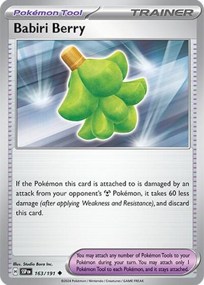 Scarlet & Violet Surging Sparks - 163/191 Babiri Berry Uncommon