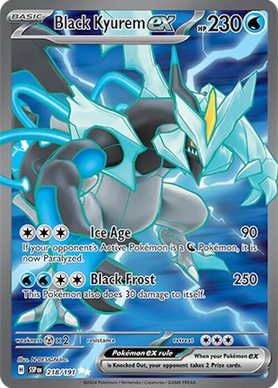 Scarlet & Violet Surging Sparks - 218/191 Black Kyurem ex Ultra Rare