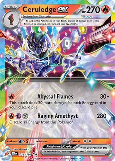 Scarlet & Violet Surging Sparks - 036/191 Ceruledge ex Double Rare
