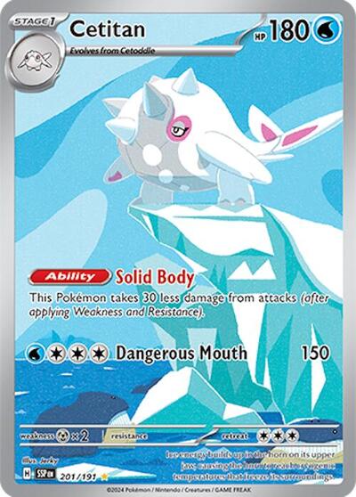 Scarlet & Violet Surging Sparks - 201/191 Cetitan Illustration Rare