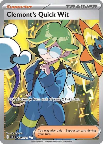 Scarlet & Violet Surging Sparks - 229/191 Clemont's Quick Wit Ultra Rare