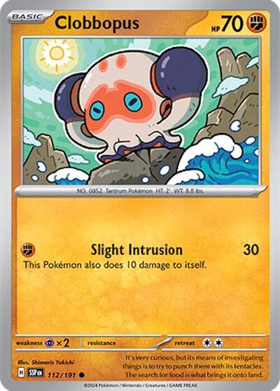 Scarlet & Violet Surging Sparks - 112/191 Clobbopus Common