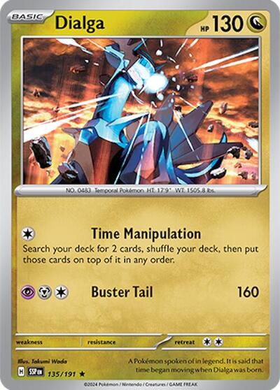 Scarlet & Violet Surging Sparks - 135/191 Dialga Rare