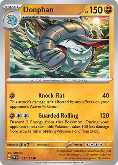 Scarlet & Violet Surging Sparks - 103/191 Donphan Common