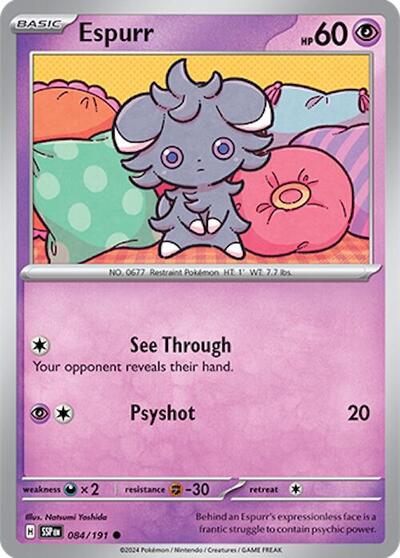 Scarlet & Violet Surging Sparks - 084/191 Espurr Common