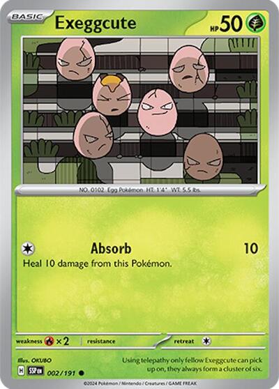 Scarlet & Violet Surging Sparks - 002/191 Exeggcute Common
