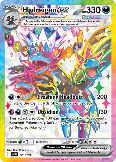 Scarlet & Violet Surging Sparks - 223/191 Hydreigon ex Ultra Rare