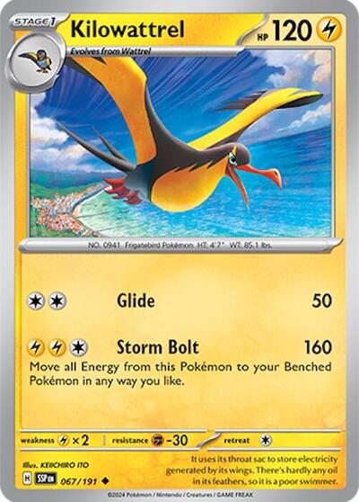 Scarlet & Violet Surging Sparks - 067/191 Kilowattrel Uncommon