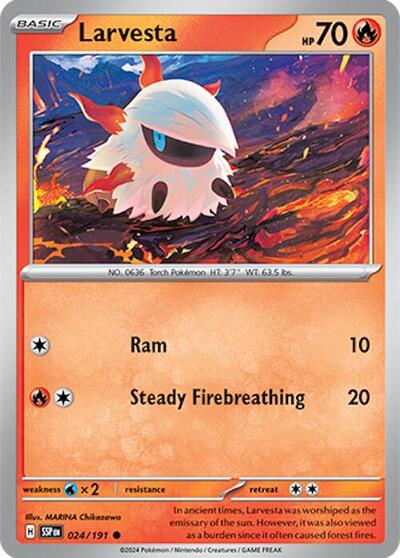 Scarlet & Violet Surging Sparks - 024/191 Larvesta Common