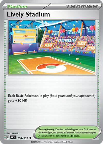 Scarlet & Violet Surging Sparks - 180/191 Lively Stadium Uncommon