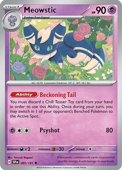 Scarlet & Violet Surging Sparks - 085/191 Meowstic Uncommon