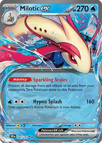 Scarlet & Violet Surging Sparks - 042/191 Milotic ex Double Rare
