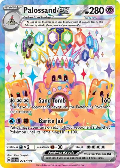 Scarlet & Violet Surging Sparks - 221/191 Palossand ex Ultra Rare