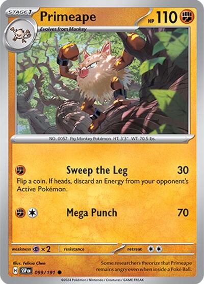 Scarlet & Violet Surging Sparks - 099/191 Primeape Common
