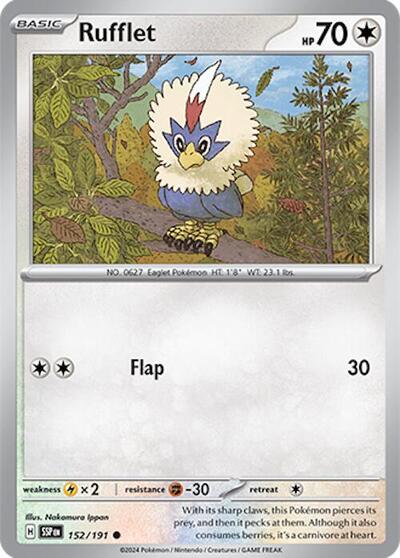 Scarlet & Violet Surging Sparks - 152/191 Rufflet Common