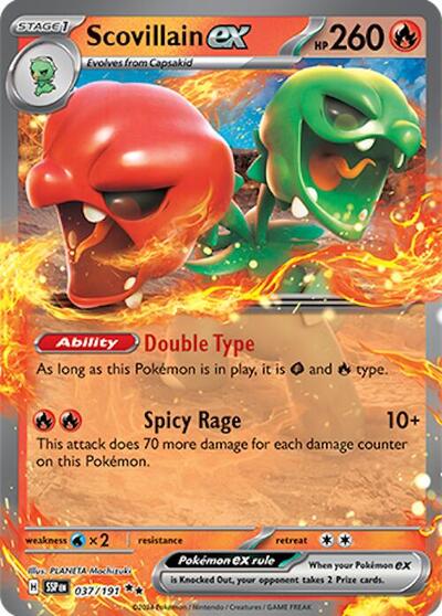 Scarlet & Violet Surging Sparks - 037/191 Scovillain ex Double Rare