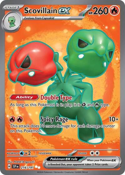 Scarlet & Violet Surging Sparks - 216/191 Scovillain ex Ultra Rare