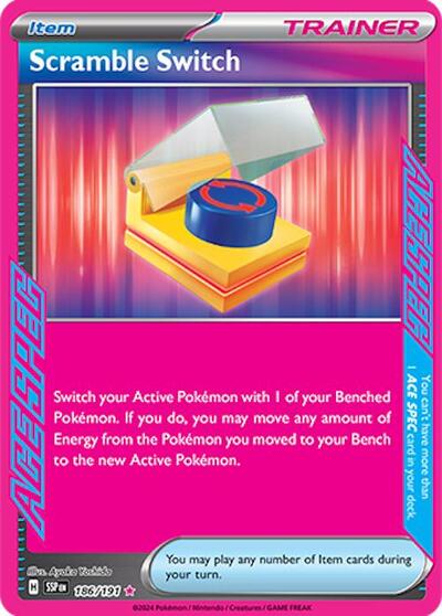 Scarlet & Violet Surging Sparks - 186/191 Scramble Switch ACE SPEC Rare