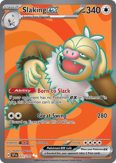 Scarlet & Violet Surging Sparks - 227/191 Slaking ex Ultra Rare