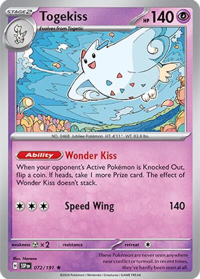 Scarlet & Violet Surging Sparks - 072/191 Togekiss Rare