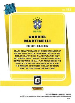 2021-22 Donruss #182 Gabriel Martinelli Optic