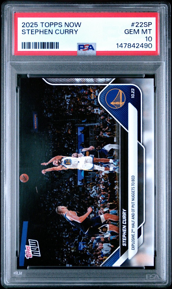 2025 TOPPS NOW #22SP STEPHEN CURRY PSA 10