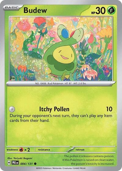 Scarlet & Violet Prismatic Evolutions - 004/131 Budew Common