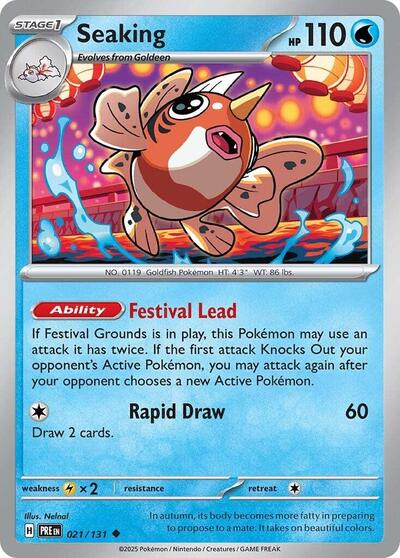 Scarlet & Violet Prismatic Evolutions - 021/131 Seaking Uncommon