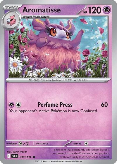 Scarlet & Violet Prismatic Evolutions - 039/131 Aromatisse Common